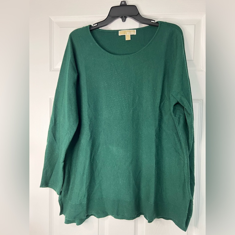Michael Kors Forest Green Knit Top